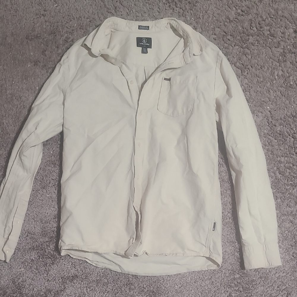 Volcom Men's Off-White Shirt Jacket